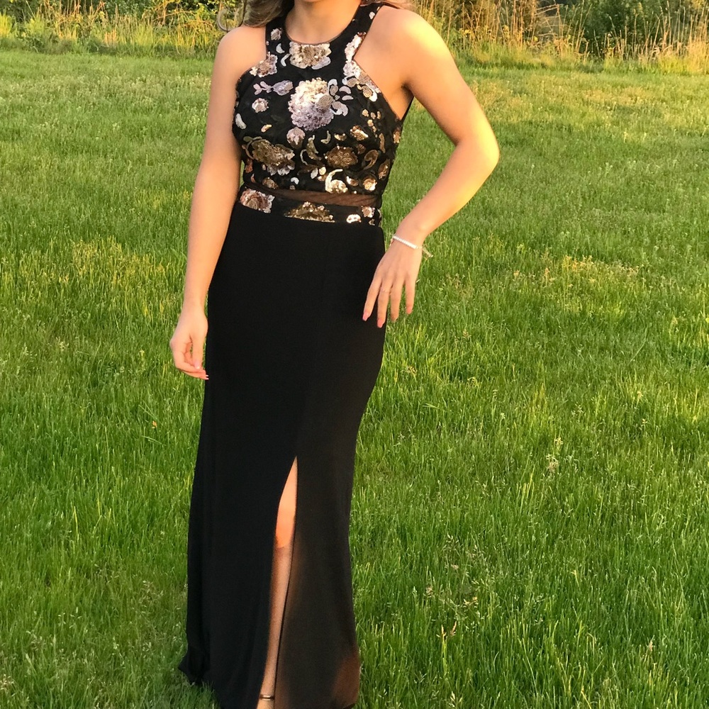 Sequin Backless Dress